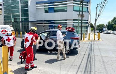 Deja choque de crucero dos lesionados en el centro de Monterrey