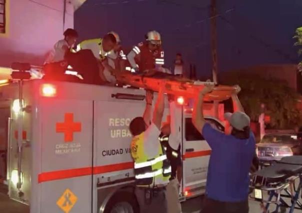 Menor sufre accidente al caer desde segundo piso en Ciudad Victoria