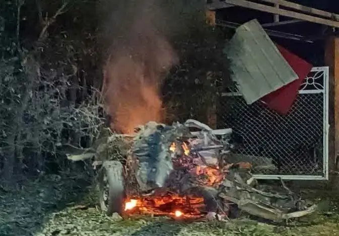 La policía detalló que la explosión del carro bomba se registró sobre la parte sur de la estación de policía del municipio de Miranda, en el departamento del Cauca. Foto: El Espectador.