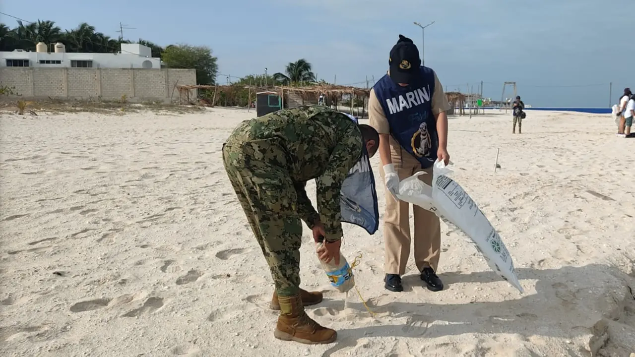 Un total de 70 elementos de la región naval formaron parte de este operativo Foto: Cortesía