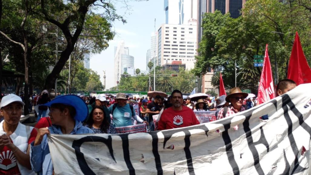 CNTE sostiene encuentro con AMLO en medio del paro nacional magisterial