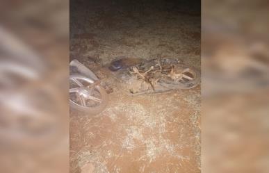 Chocan por alcance a un motociclista y muere