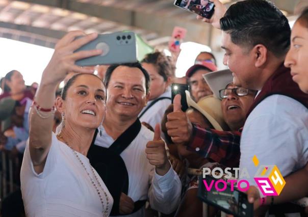 Claudia Sheinbaum y Huacho Díaz Mena de gira por Yucatán