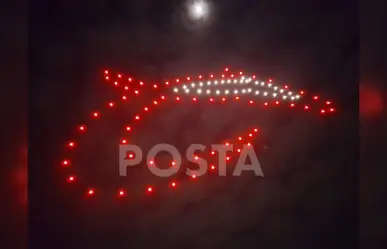 Show de drones ilumina los cielos en Durango por debut de Caliente