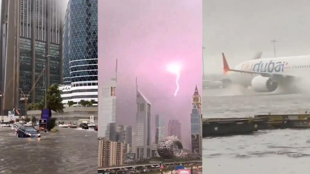 ¡Para no creerse! Dubai bajo el agua tras tormentas extremas