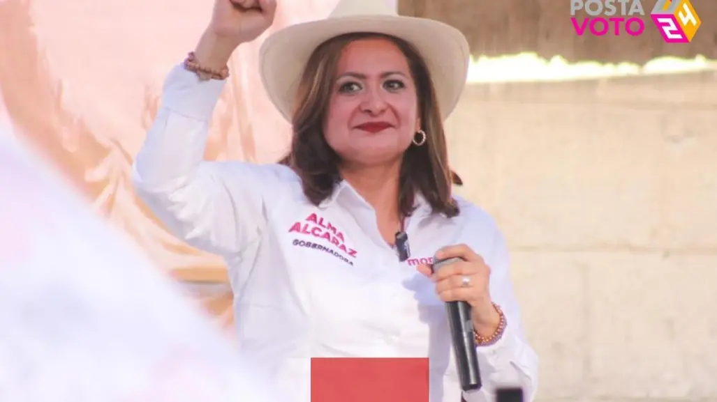 Alma Alcaraz candidata de Morena a la gubernatura se baja del debate de COPARMEX