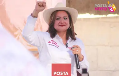 Alma Alcaraz candidata de Morena a la gubernatura se baja del debate de COPARMEX