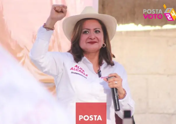 Alma Alcaraz candidata de Morena a la gubernatura se baja del debate de COPARMEX