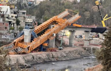 Incidente en Tren Interurbano México-Toluca: cae maquinaria de 800 toneladas