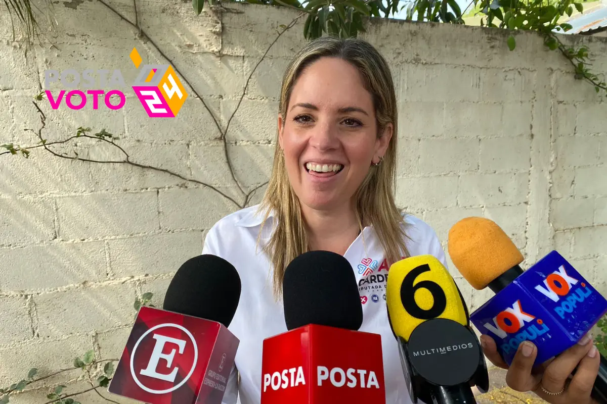 Alejandra Cárdenas Castillejos, candidata a diputada local por el Distrito 14. Foto: Perla Reséndez