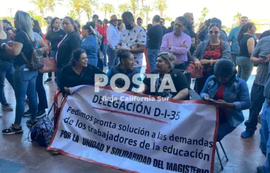 Maestro luchando también está enseñando: protesta magisterial en BCS continúa