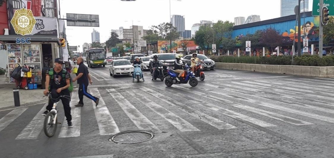 Avenida Chapultepec. Foto: @OVIALCDMX