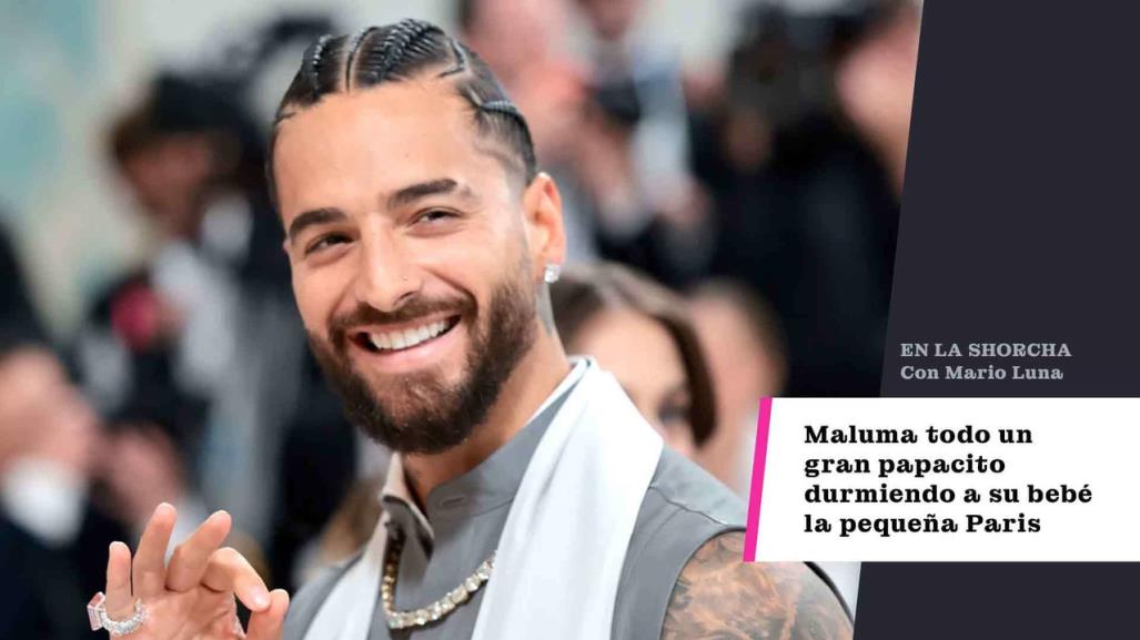 Maluma, todo un gran papacito durmiendo a su bebé, la pequeña Paris