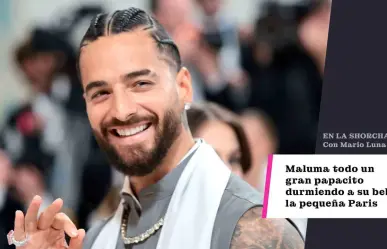 Maluma, todo un gran papacito durmiendo a su bebé, la pequeña Paris