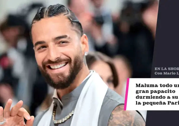 Maluma, todo un gran papacito durmiendo a su bebé, la pequeña Paris