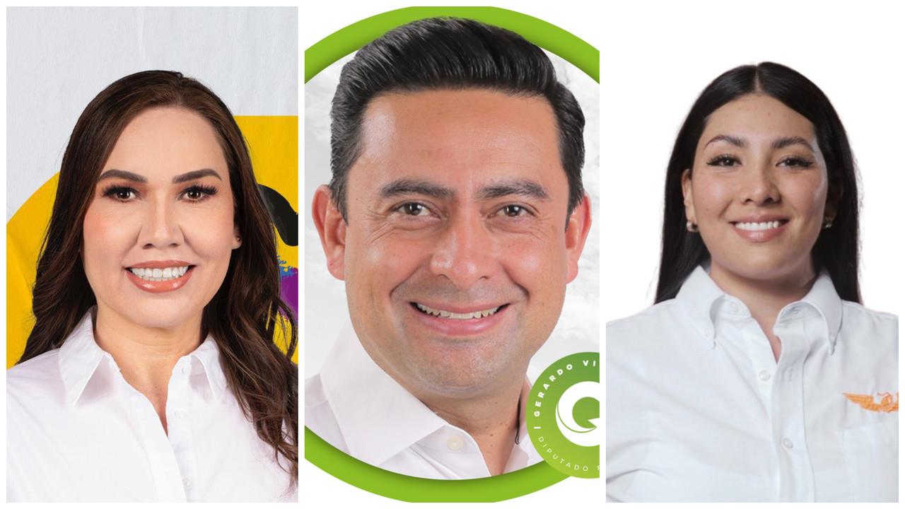 Fotos de perfil de los candidatos en sus redes sociales.