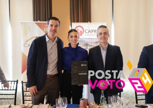 Presenta Mariana Rodríguez plan de trabajo a CANADEVI y CAPROBI