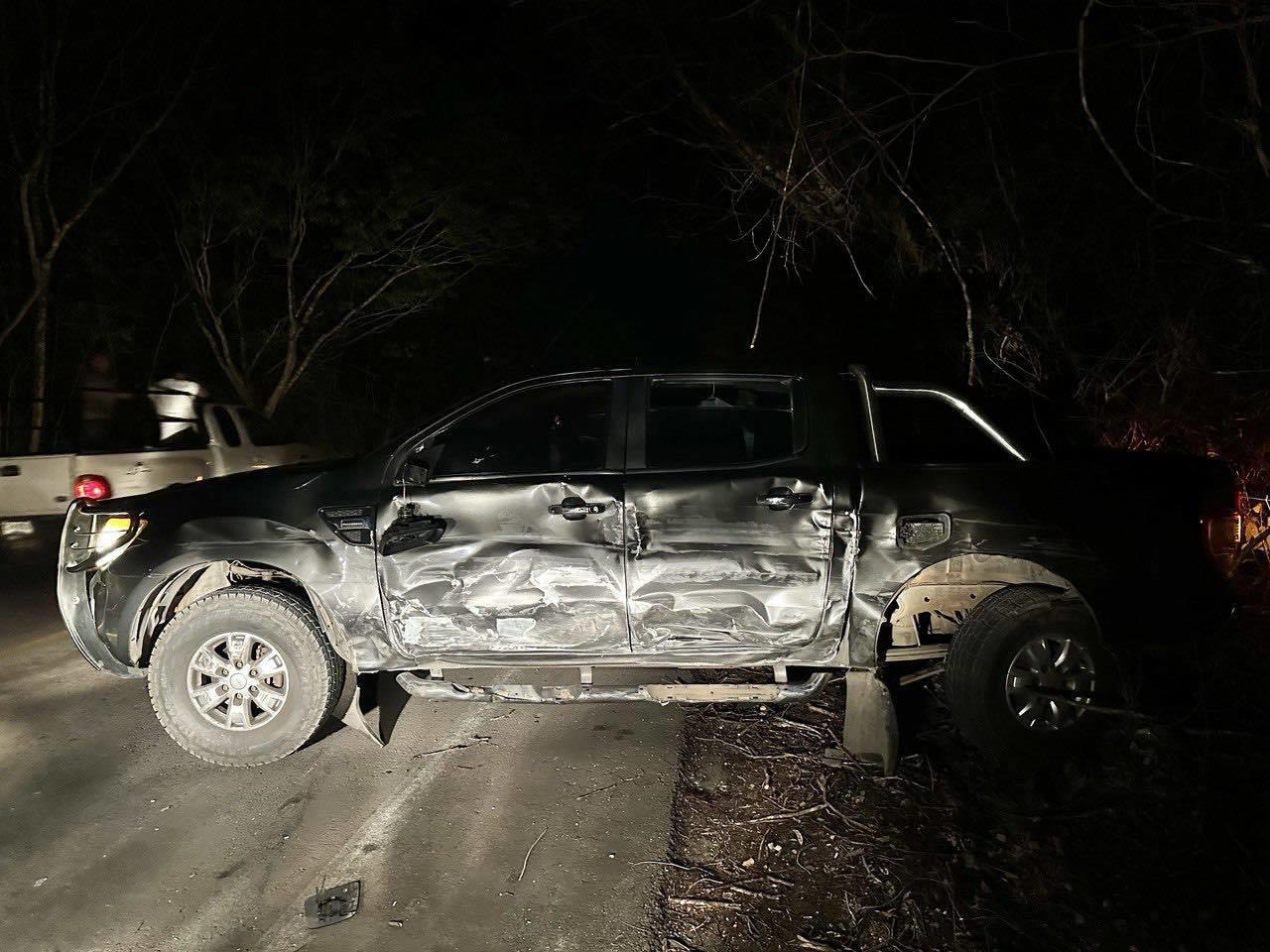 Un accidente se registró la noche de ayer miércoles en Tekax en la que estuvo involucrado el candidato del PAN a diputado local Diego Ávila.- Foto de Diego Ávila