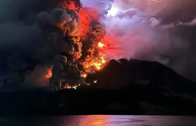 Volcán Ruang hizo erupción en Indonesia: alerta de tsunami