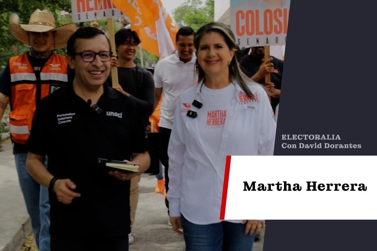 Martha Herrera candidata al Senado y el CEO de POSTA, David Dorantes. Foto: POSTA MX