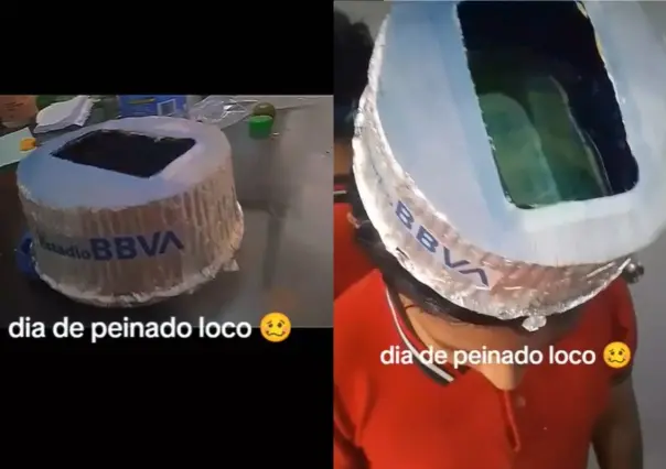 Peinado regio: niño muestra su pasión por Rayados (VIDEO)