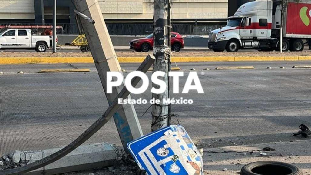 Fatal accidente en Coacalco: hombre muere al chocar contra poste