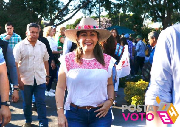 Lucy Meza lidera en la carrera por la gubernatura de Morelos