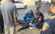 Cuarto accidente de motociclista en el día ocurre a un costado del AICM