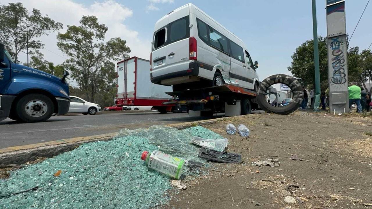 Tlalnepantla: Volcadura de vagoneta deja 10 estudiantes heridos. Foto: POSTA