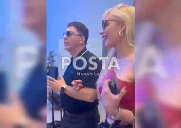 Con todo y nueva novia Cristian Castro ya está en Monterrey