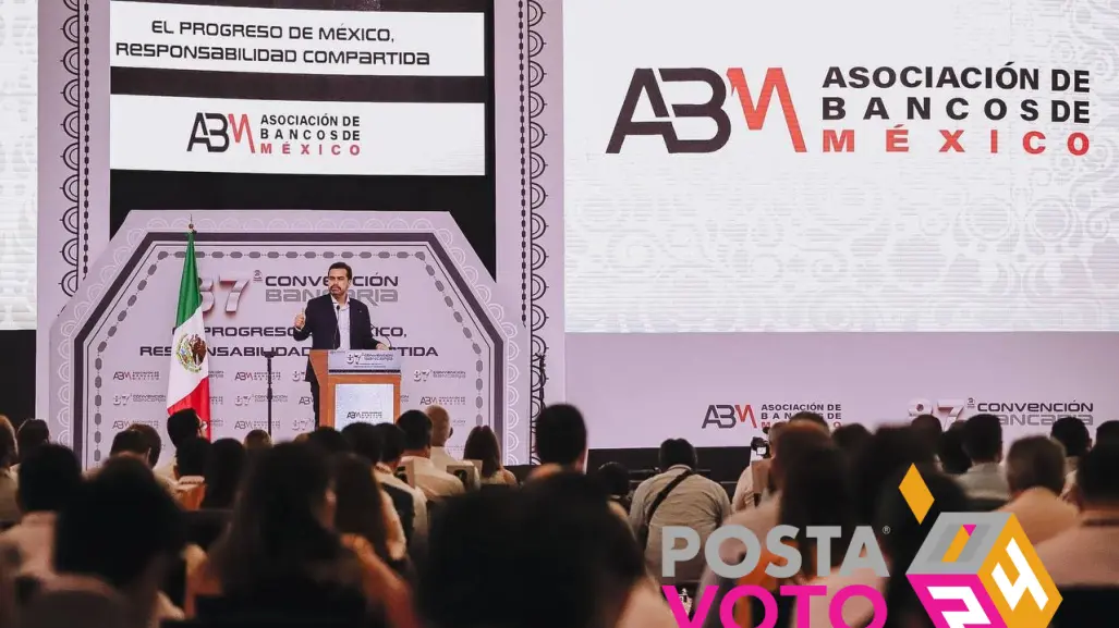 Jorge Álvarez Máynez llama a confiar en la juventud en la 87 Convención Bancaria