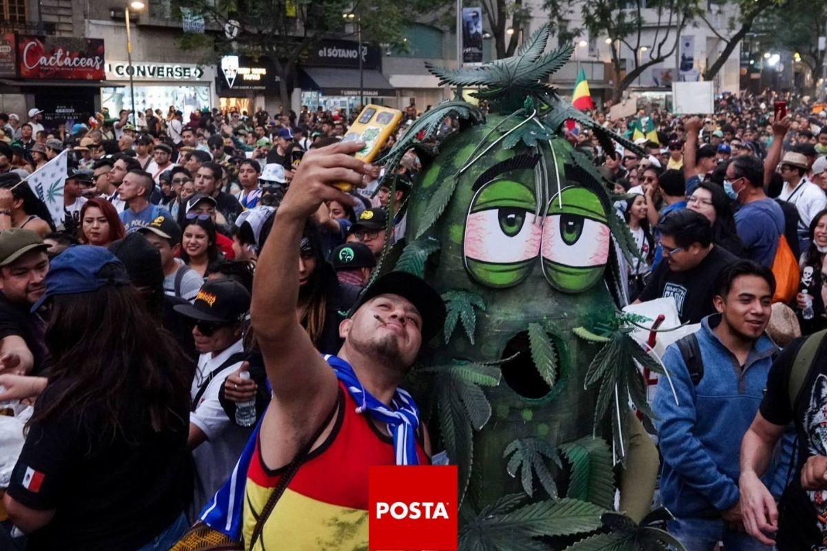 Día Internacional de la Marihuana en CDMX. Foto tomada de: POSTA