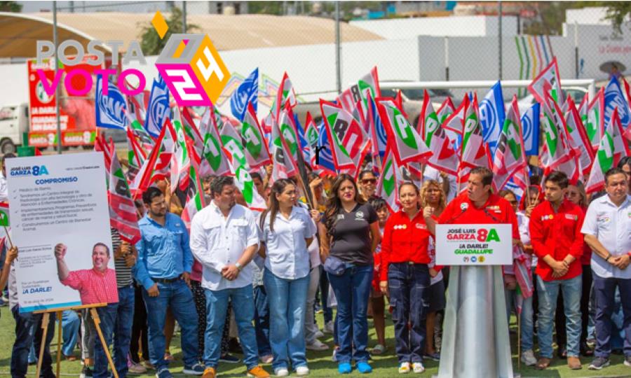 José Luis Garza Ochoa, candidato a la Alcaldía de Guadalupe por la coalición Fuerza y Corazón X Nuevo León, PAN, PRI y PRD. Fotos. Cortesía