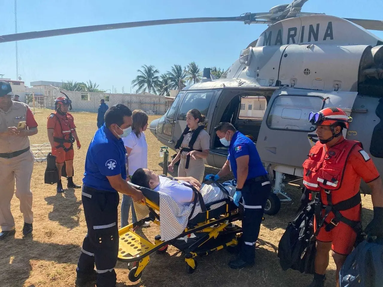 El buque se encontraba a 45 kilómetros al Norte de Progreso Fotos: Semar