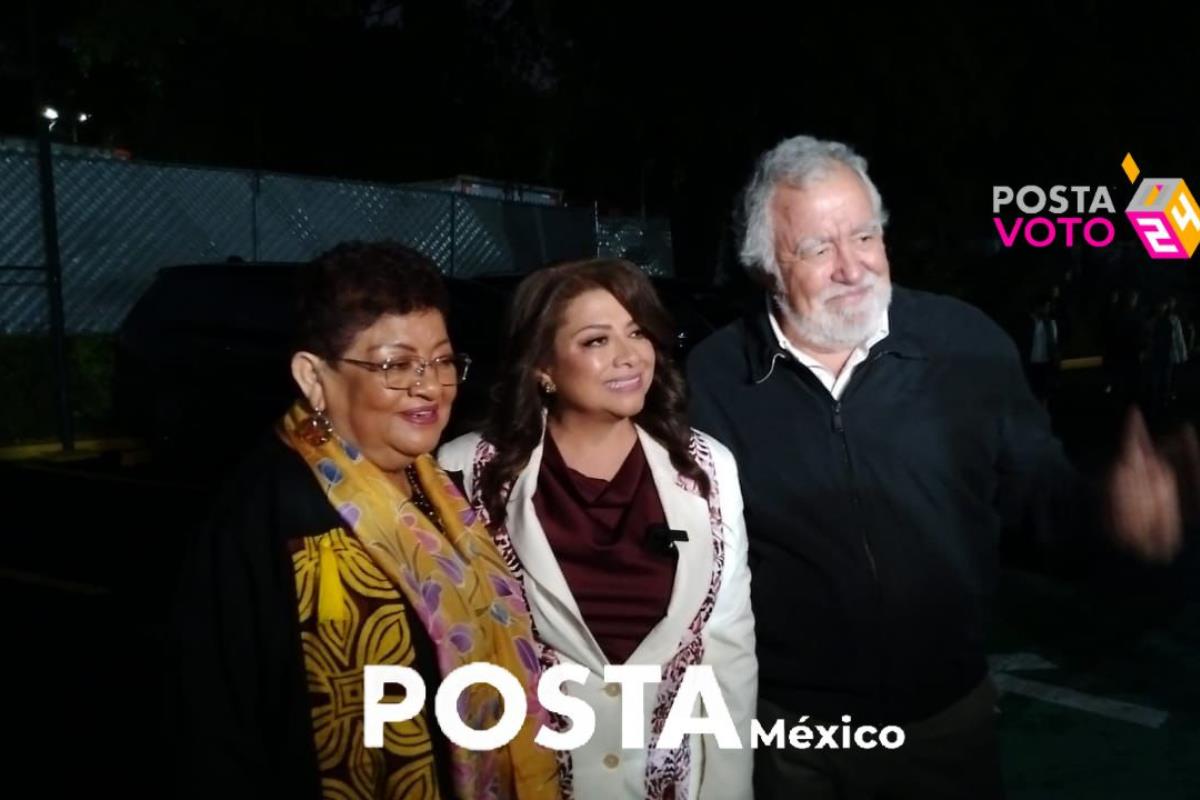 Clara Brugada llegando al segundo debate chilango, Foto: POSTA México