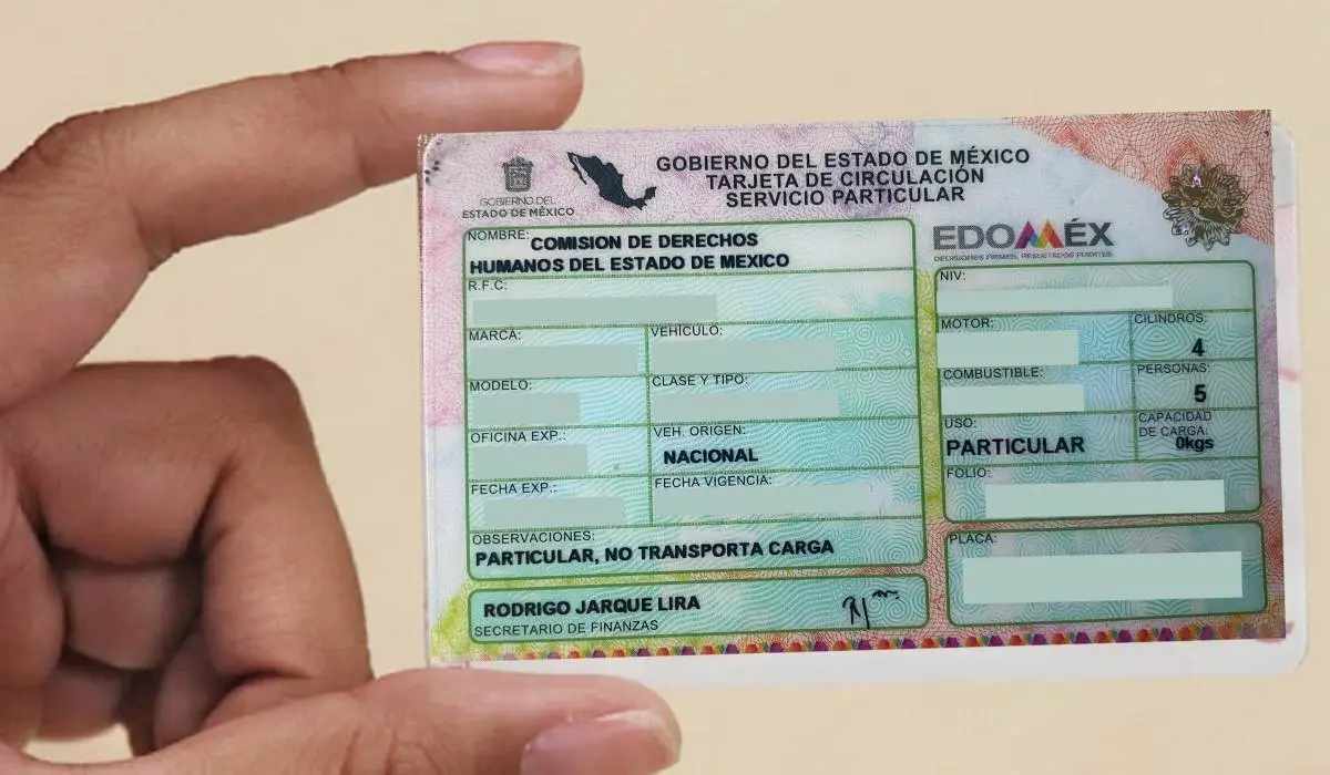 El costo del duplicado de la tarjeta de circulación es de 593 pesos. Foto: tolucalabellacd.com