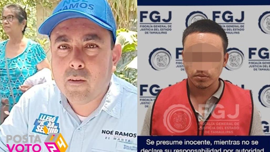 Detienen a presunto homicida del candidato Noé Ramos del PAN-PRI