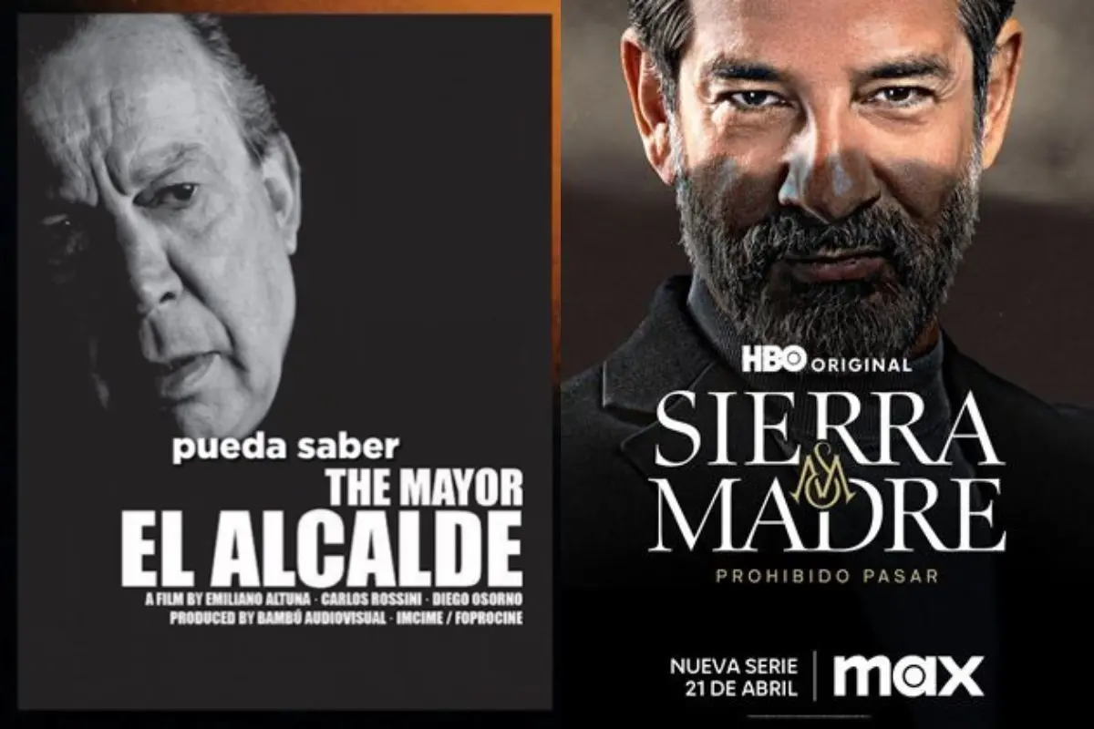 Portadas de documental El Alcalde y serie Sierra Madre. Foto: Especial