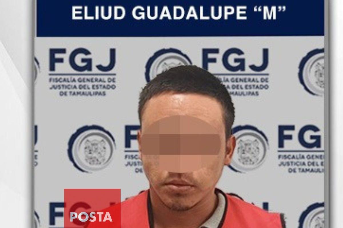 La Fiscalía de Tamaulipas detuvo a Eliud Guadalupe M quien estaría relacionado con el asesinato de Noé Ramos candidato de Ciudad Mante Foto: @FGJ_Tam