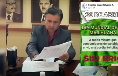 Polémico regidor felicita en su día a sus amigos consumidores de marihuana