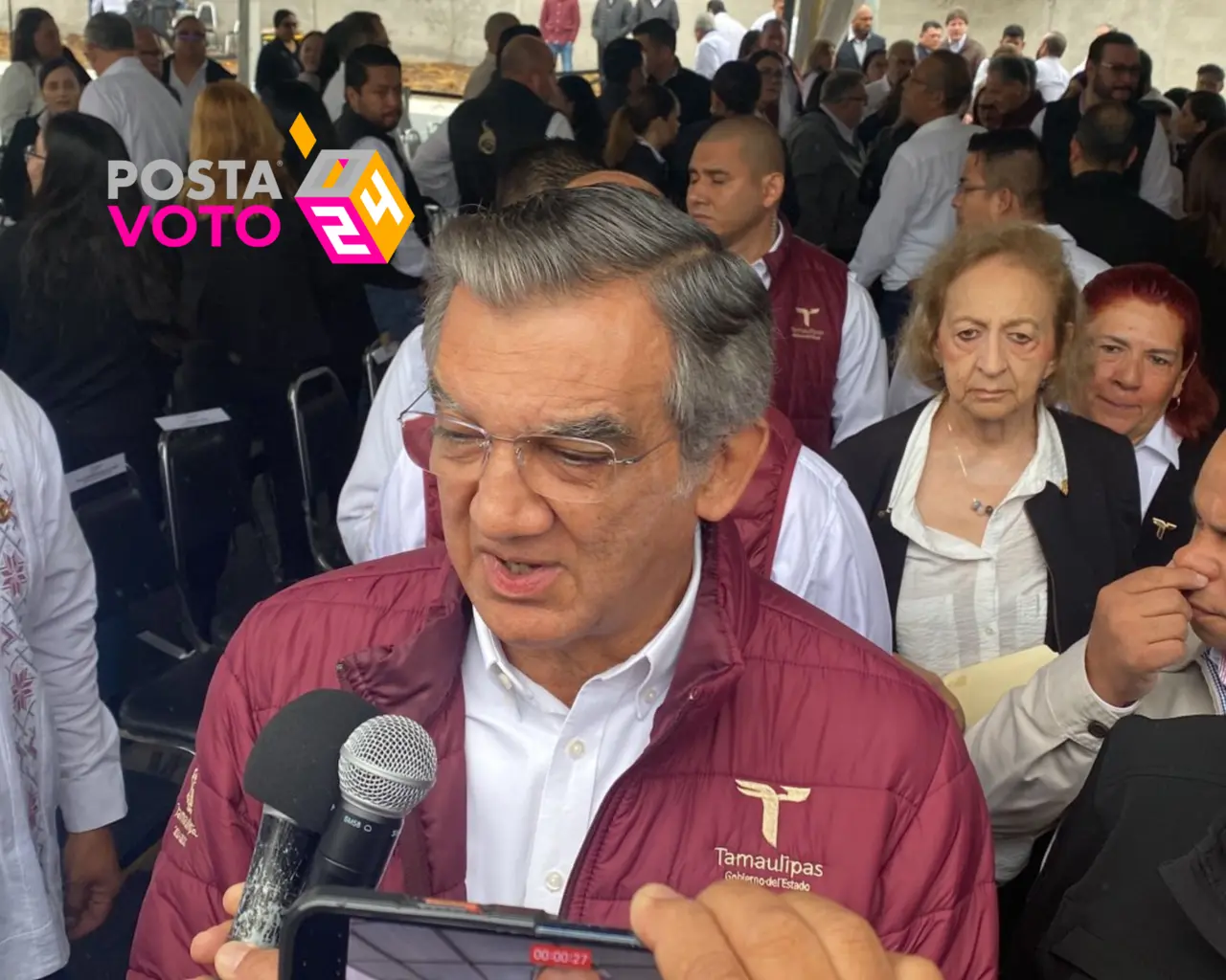 Américo Villarreal Anaya, gobernador de Tamaulipas. Foto: Perla Reséndez