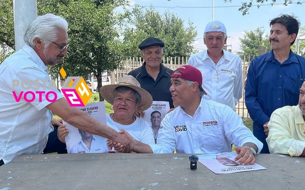 Víctor David Guerrero, aspirante a la presidencia municipal de San Nicolás de los Garza. Fotos. Cortesía