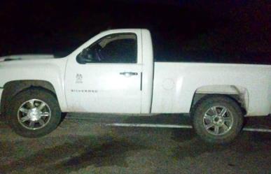 Recuperan camioneta con reporte de robo en Zacatecas