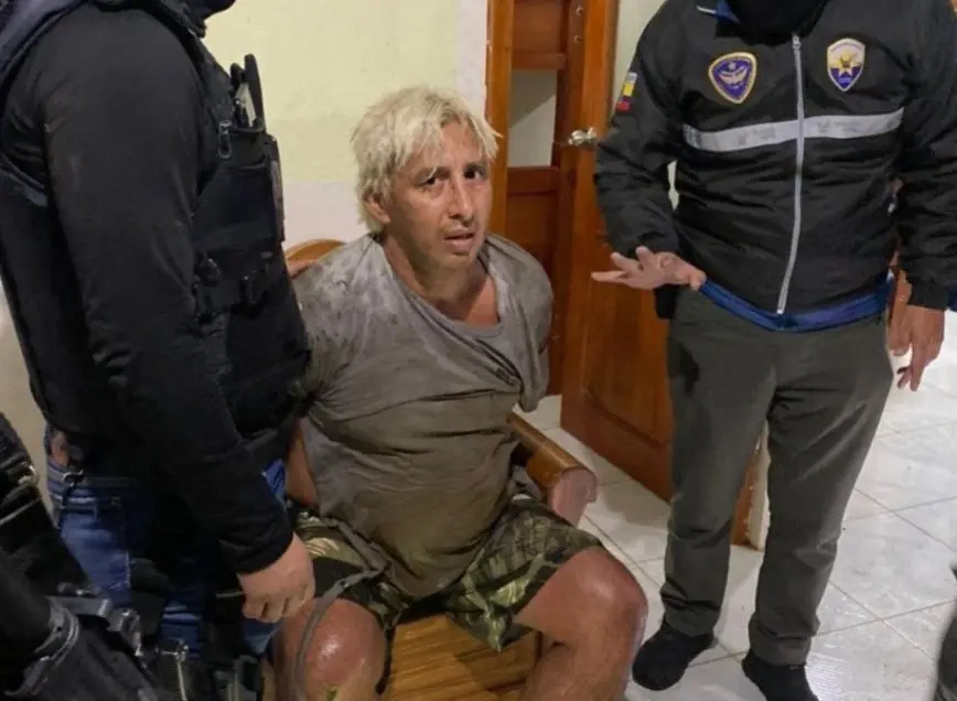 Pico Suárez fue arrestado durante un operativo realizado en Puerto Quito. Foto: EFE.