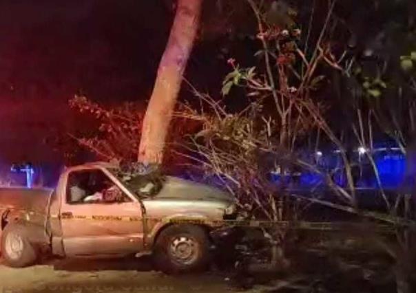 Fallece tras chocar contra un árbol en la vía Oxkutzcab -Akil