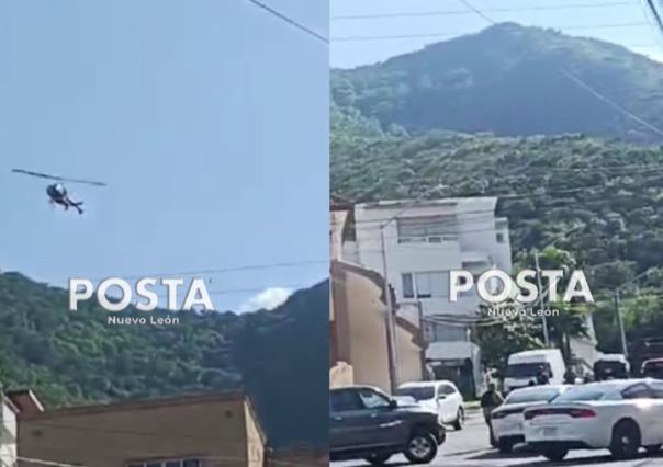 Alarma despliegue de autoridades a vecinos del sur de Monterrey
