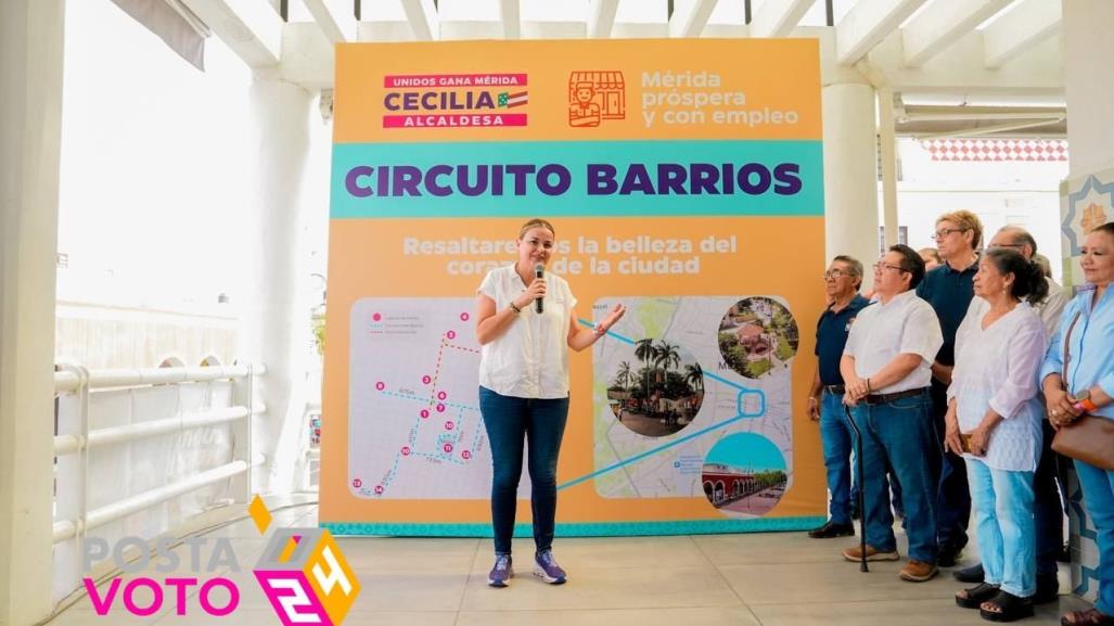 Cecilia Patrón, presentó el “Circuito Barrios” en el centro histórico