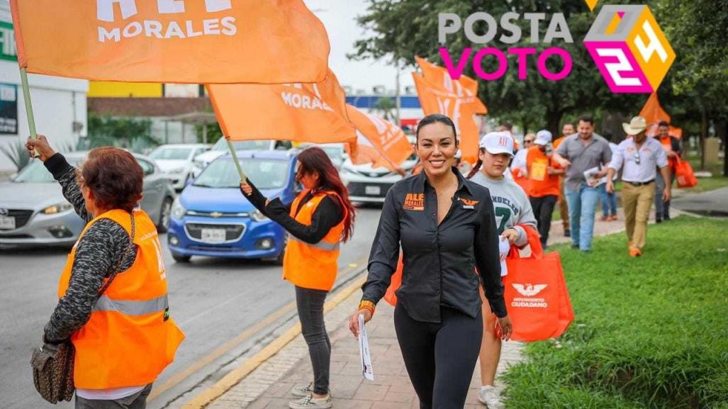 Tendrá San Nicolás seguridad y calles sin baches: Ale Morales