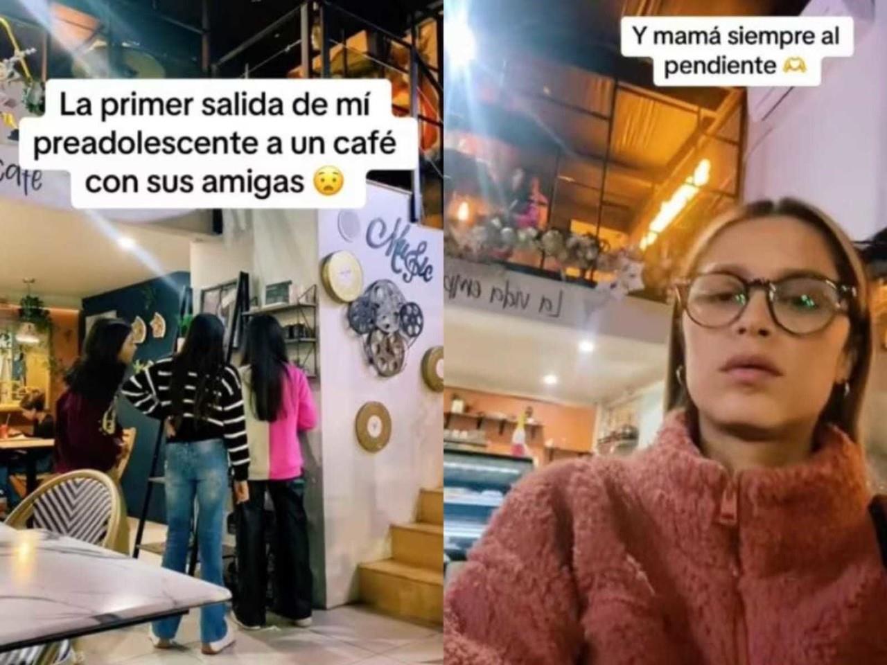 La mayoría de las personas le comentaban a la madre que dejara socializar sola a su hija, sin su vigilancia. Foto: TikTok Blancamtzzazueta.