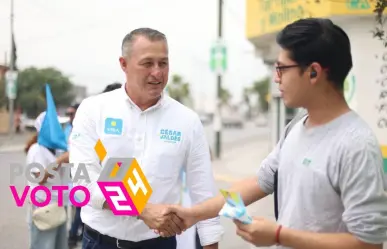 Promete César Valdés mayor seguridad en zonas habitacionales y comercios